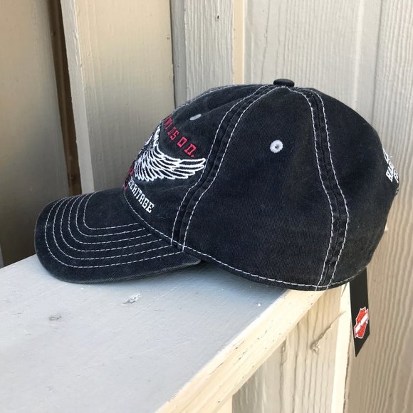 HD Harley Davidson Winged Engine 1903 Baseball Hat - Picture 8 of 12
